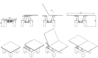 Схема разборки стола