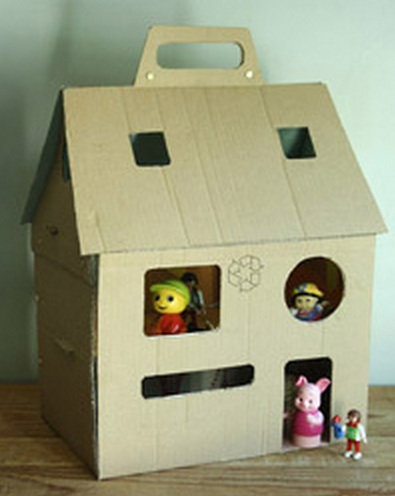 Картонный домик для кукол своими руками