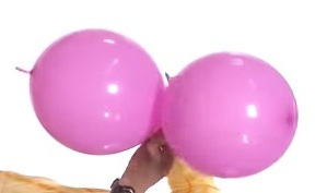 Гирлянда из шаров - связываем шары